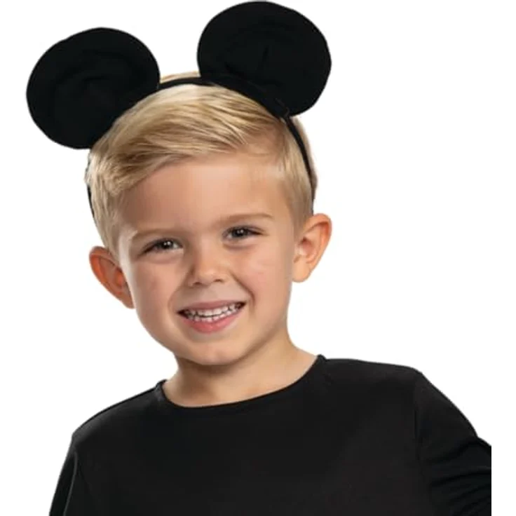 Disney Offizielles Klassisches Micky Maus Kostüm für Kinder, inklusive Stirnband, aus supersoftem Material, Größe L, perfekt für Weihnachten und Halloween – Bild 4