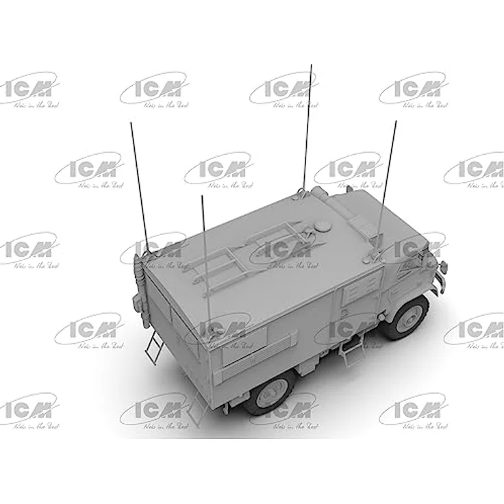 ICM Unimog S 404, Militär-Funkwagen Modellfahrzeug mit detailgetreuer Nachbildung – Bild 5