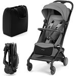 Kinderkraft PILOT 2 Kinderwagen, Liegebuggy mit innovativem Klappsystem, kompakte Maße, Tragegurt, UPF 50+ Schutz, 5-Punkt-Sicherheitsgurt, grau