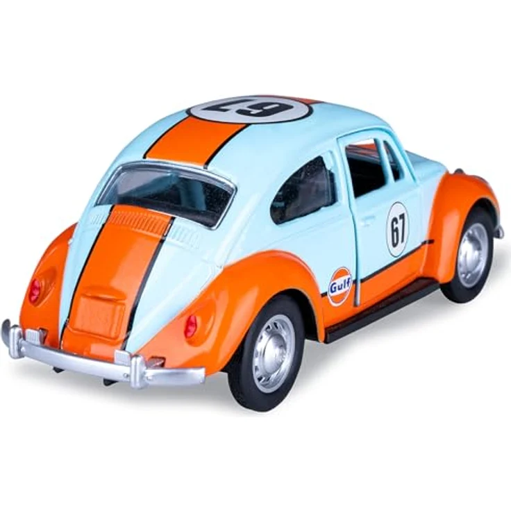 JAMARA 402601 Volkswagen Classical Beetle 1967 Diecast 1:36, hochwertiges Modellauto mit manuell öffnenden Türen und Rückzugmotor, Geschenkidee für Kinder – Bild 5