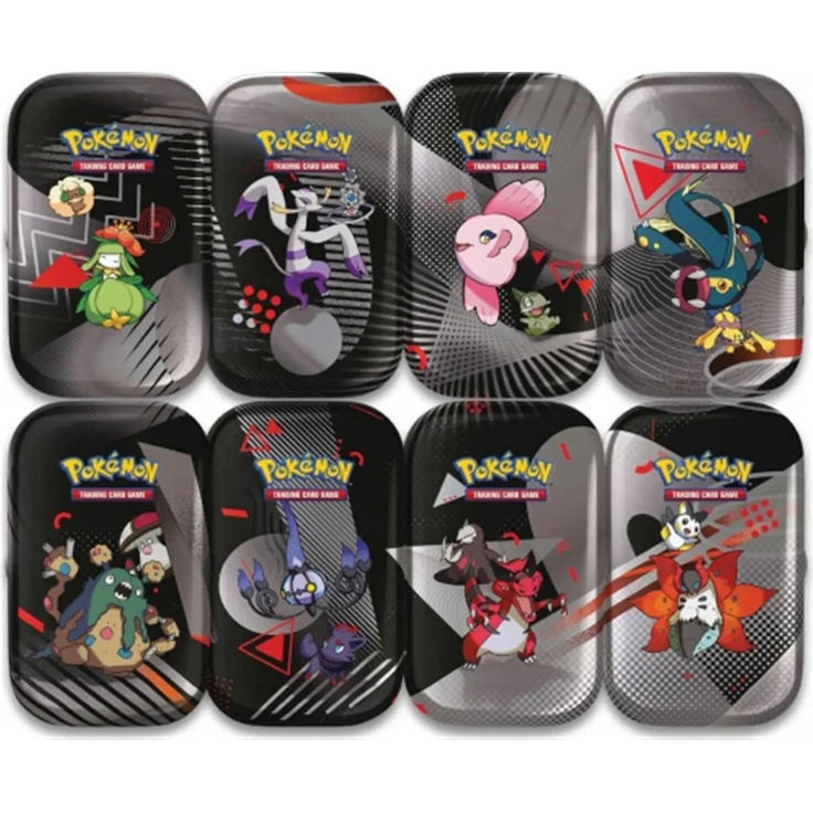 Nintendo Pokémon Scarlet & Violet Black Bolt & White Flare Mini Tin, Sammelkarten mit 2 Boosterpacks