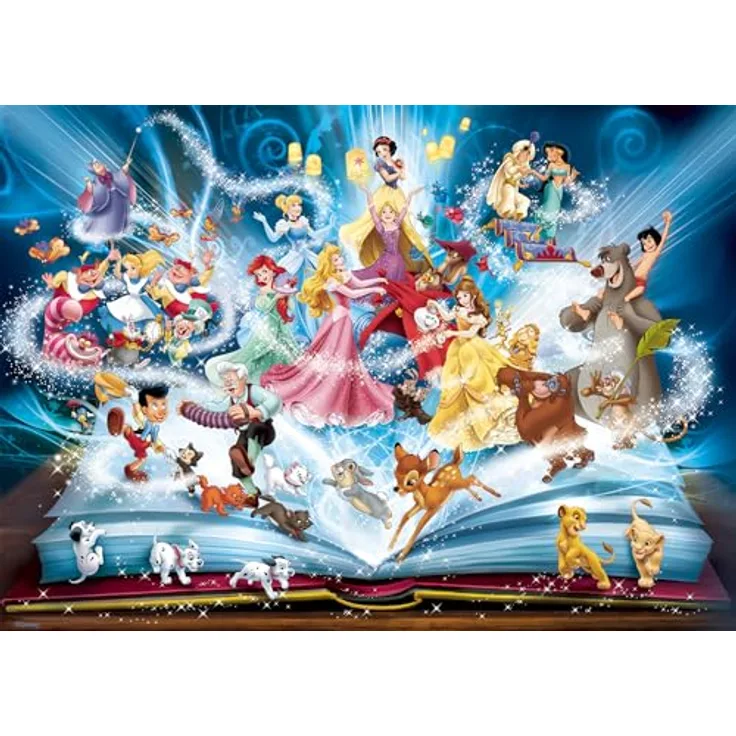 Ravensburger Puzzle 12000710 - Disney's magisches Märchenbuch - 1500 Teile Puzzle für Erwachsene und Kinder ab 14 Jahren, Disney Puzzle, Disney Geschenke, bunte Landschaftsmotive, reflexfreies Puzzlebild, recycelte Pappe