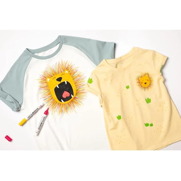 folia 581 - Textil-Maler, 12er farbig sortiert, lichtbeständig und wasserfest – Bild 5