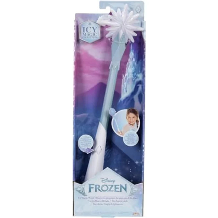 Disney Frozen Eiskönigin EIS-Zauberstab mit Glitzer Schneekugel und Melodie, geeignet ab 3 Jahren – Bild 1