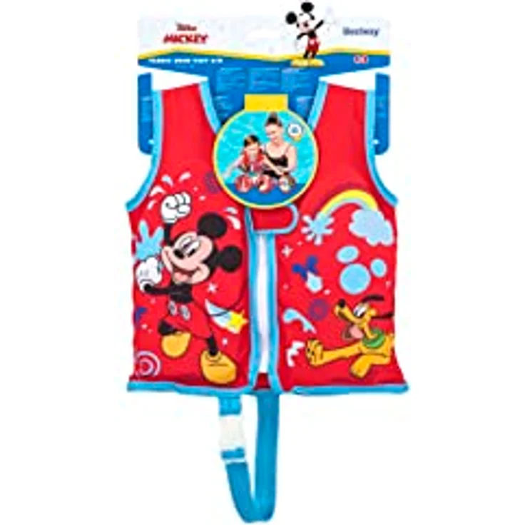 Bestway Swim Safe ABC Disney Junior Schwimmweste mit Textilbezug Stufe B Mickey & Friends, 1-3 Jahre – Bild 5