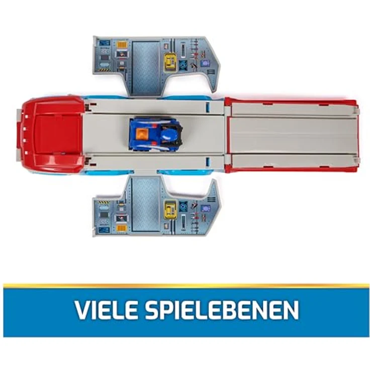 Spin Master Paw Patrol Pup Squad Patroller, Spielzeug-Transporter mit Chase-Fahrzeug und Fahrzeugabschussrampe, 25 cm lang – Bild 3