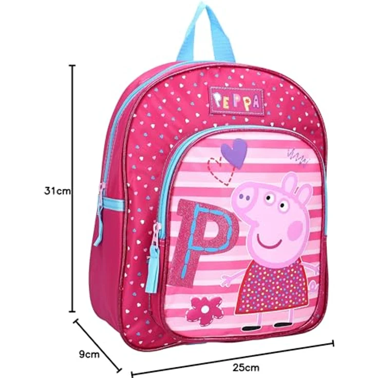 Kindergarten Rucksack Peppa Wutz Peppa Pig 24 x 30 x 11 cm Tasche – Bild 8