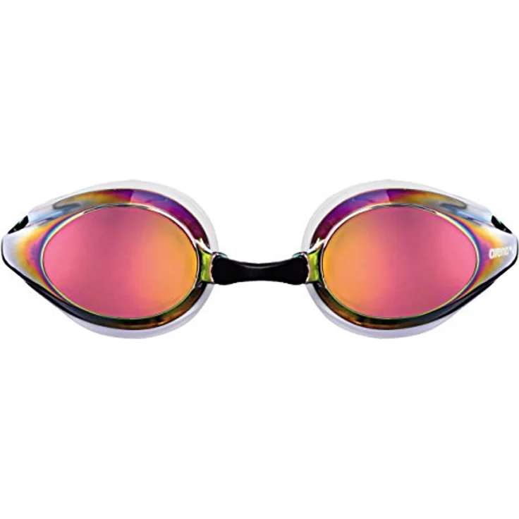 arena Tracks Mirror Anti-Fog Wettkampf Schwimmbrille Unisex für Erwachsene, Schwimmbrille mit verspiegelten Gläsern, UV-Schutz, 4 Austauschbare Nasenstege, Silikon Dichtungen – Bild 2