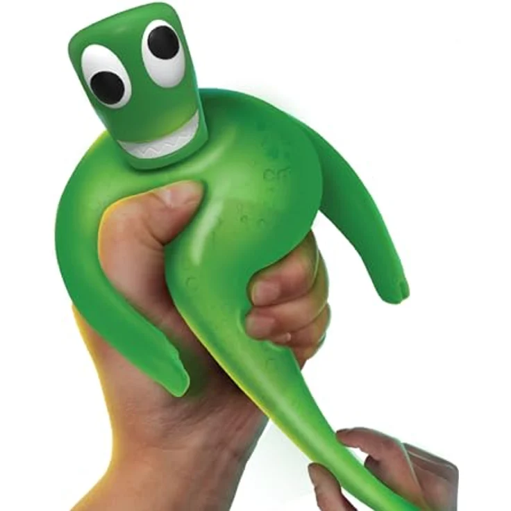 Heroes of Goo Jit Zu Rainbow Friends, Sammelfigur Green, extrem dehnbar und quetschbar, 10,5 cm groß, mit Wasserperlen gefüllt – Bild 3