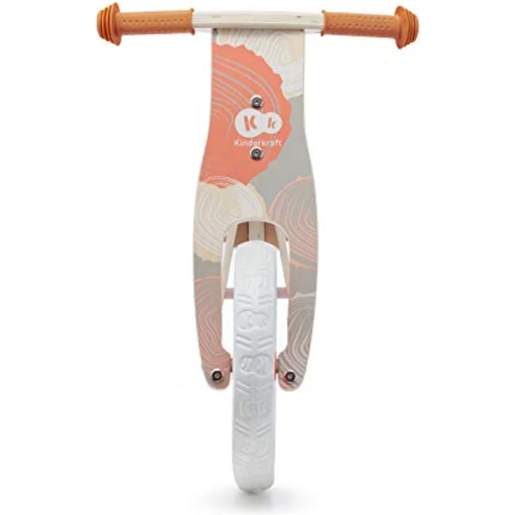Kinderkraft Laufrad Runner, Lernlaufrad, Kinderlaufrad aus Holz, Kinderrad mit Tragegriff, 12 Zoll Räder, ab 3 Jahre, Corail – Bild 5