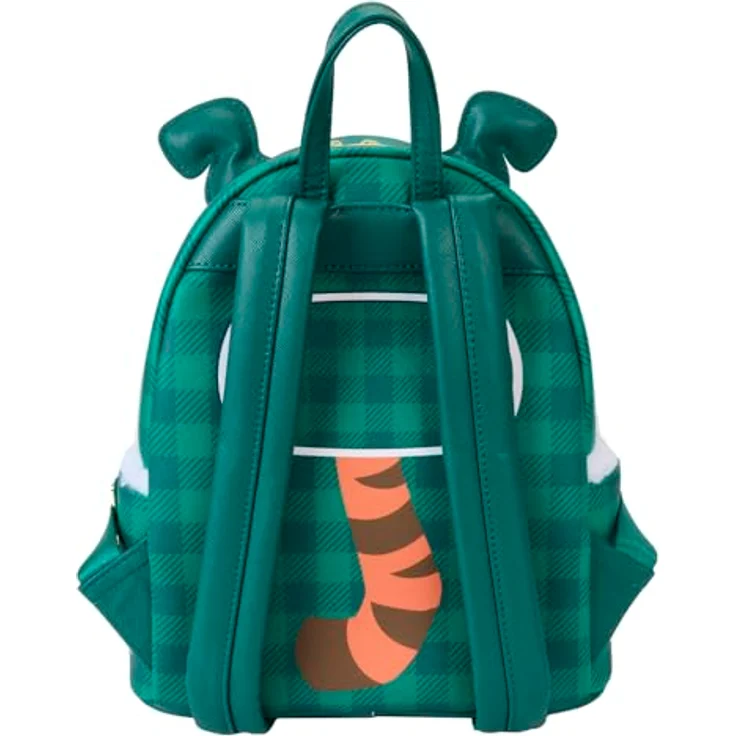 Loungefly Disney Winnie Puuh Schlafanzug Mini Rucksack, veganes Leder, goldfarbene Metallbeschläge, gepolsterte, verstellbare Schultergurte, 22,9 x 26,7 x 11,4 cm – Bild 4