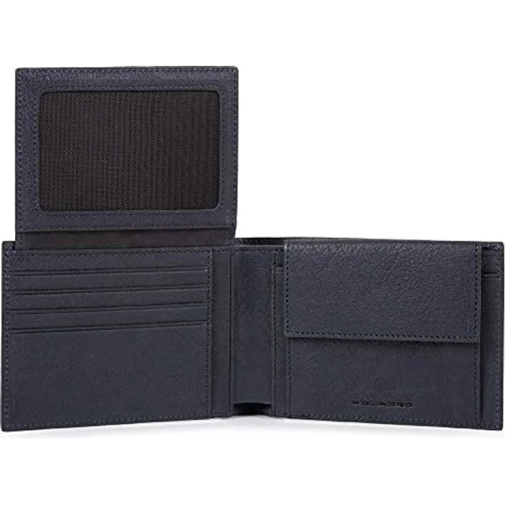 PIQUADRO Black Square Geldbörse, Einheitsgröße, Schwarz, Taglia Unica, Klassisch