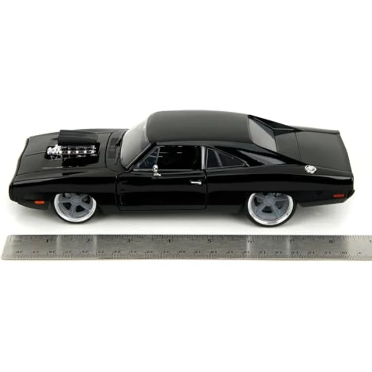 Jada Toys Dodge Charger R/T 1970, Modellauto aus Fast and Furious 10 (schwarz) mit Öffnungsfunktionen, Maßstab 1:24 (20cm) für Fans ab 8 Jahre – Bild 2