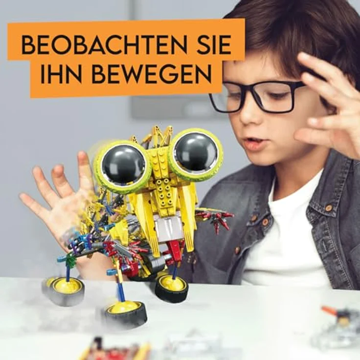 Science4you Robotics Omegabot, Roboterbaukasten mit 389 Teilen, STEM Lernspielzeug für Kinder ab 8 Jahren, motorisierter Baukasten – Bild 5