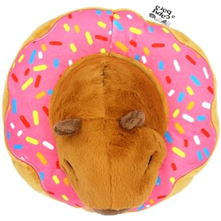 Joytoy Hug-a-Capybara 24148, Plüsch Capybara Donut, ultraweich und kuschelig, für Babys und Kleinkinder, pflegeleicht und waschbar – Bild 4