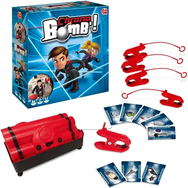 Jumbo Chrono Bomb 2024, Kinderfreundliches Brettspiel für aktives und kreatives Spiel – Bild 2