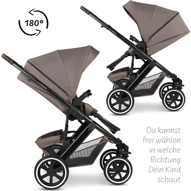 ABC Design Kombi-Kinderwagen Salsa 5 Air - Pure - Nature, inkl. Gratis Mobilitätsgarantie – Bild 5