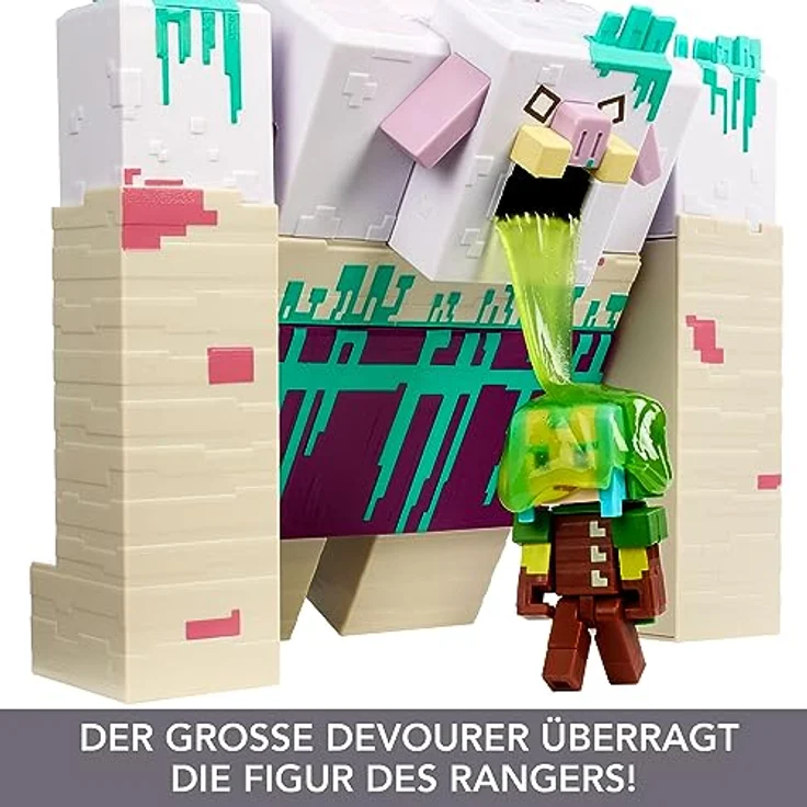 Minecraft Spielzeug, Legends Devourer Actionfigur, 1 Ranger Actionfigur und 2 Zubehörteile, Geschenkset zum Sammeln, HNC08 – Bild 3