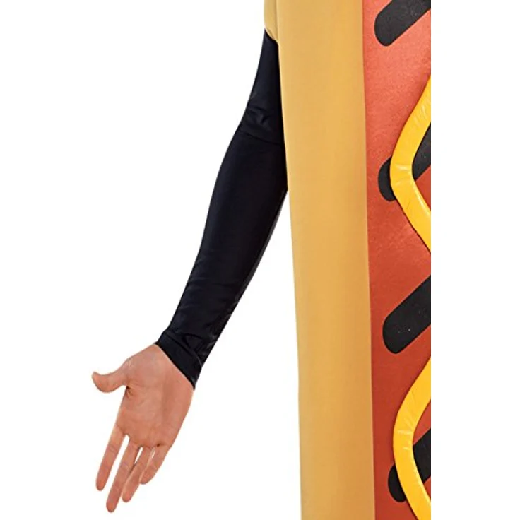 Kostüm Hot Dog Herren Polyester braun/schwarz Größe M/L – Bild 5