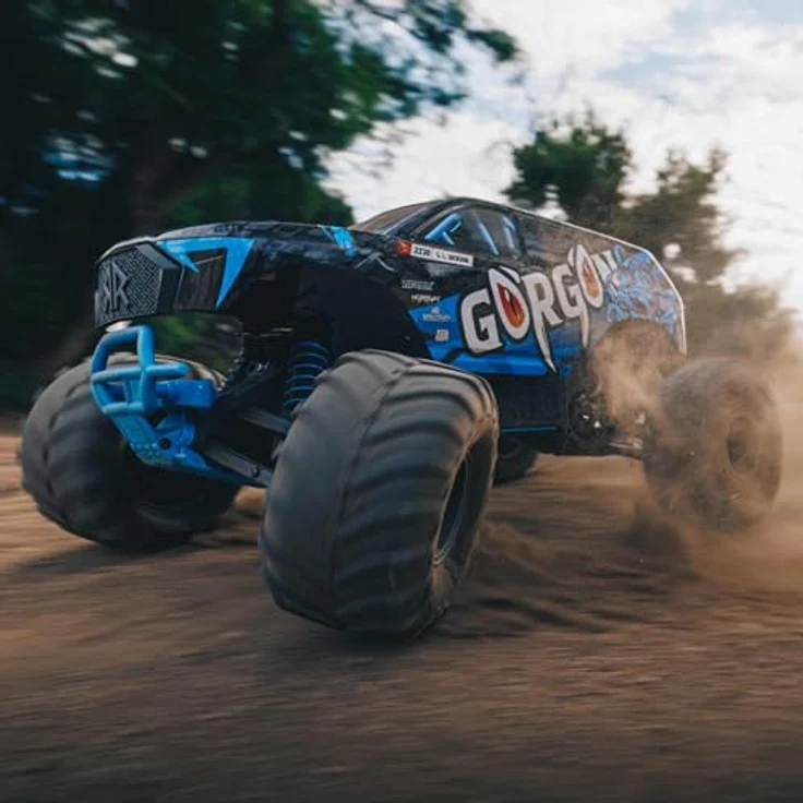 Arrma RC-Buggy Arrma Gorgon 4x2 Mega 550 Monstertruck RTR 1:10 Blau, Ready-to-Run, Brushless-Ready Antriebsstrang, LiPo-kompatible Spektrum-Elektronik – Bild 3