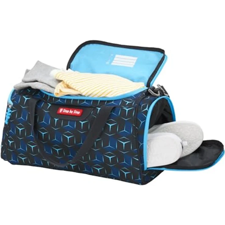 Step by Step Sporttasche Shark Dexter, 36 cm, blau, 100% Polyester – Bild 2