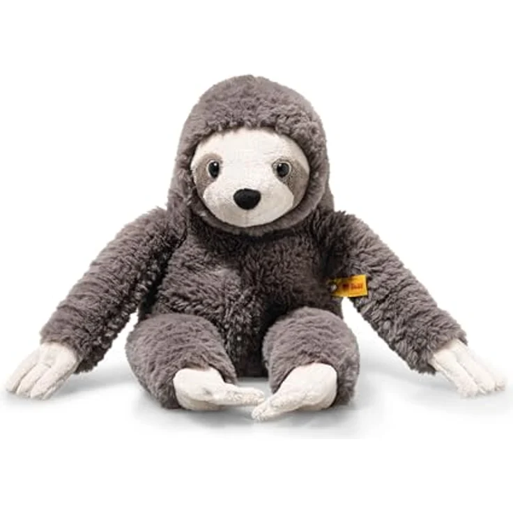 Steiff Sanny Faultier 35cm, dunkelgrau, kuschelweiches Schmusetier, waschmaschinenfest, für Mädchen und Jungen – Bild 1