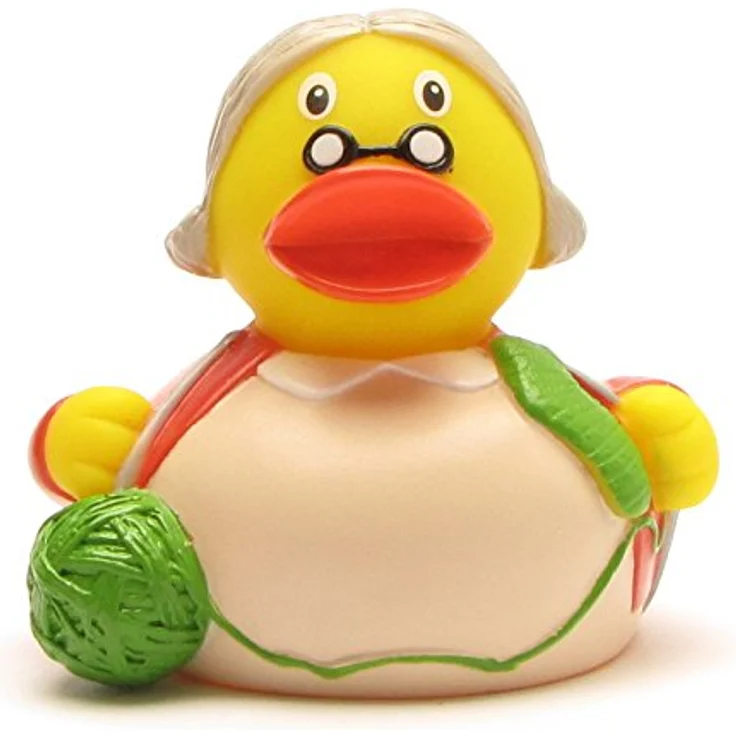 Duckshop Badeente - personalisierbar "Oma Ente" mit individuellem Wunschtext, 8 cm aus Vinyl – Bild 5