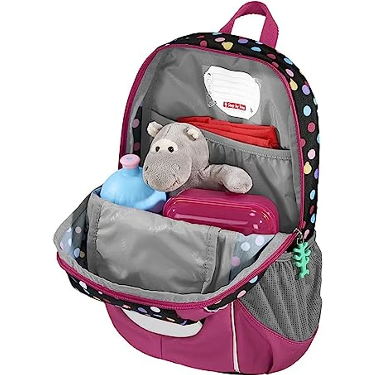 Step by Step Rucksack KIGA Maxi „Ponny Lotta“, ergonomischer Kinder Rucksack mit separatem Innenfach, höhenverstellbarem Brustgurt, 10 l, rosa – Bild 5