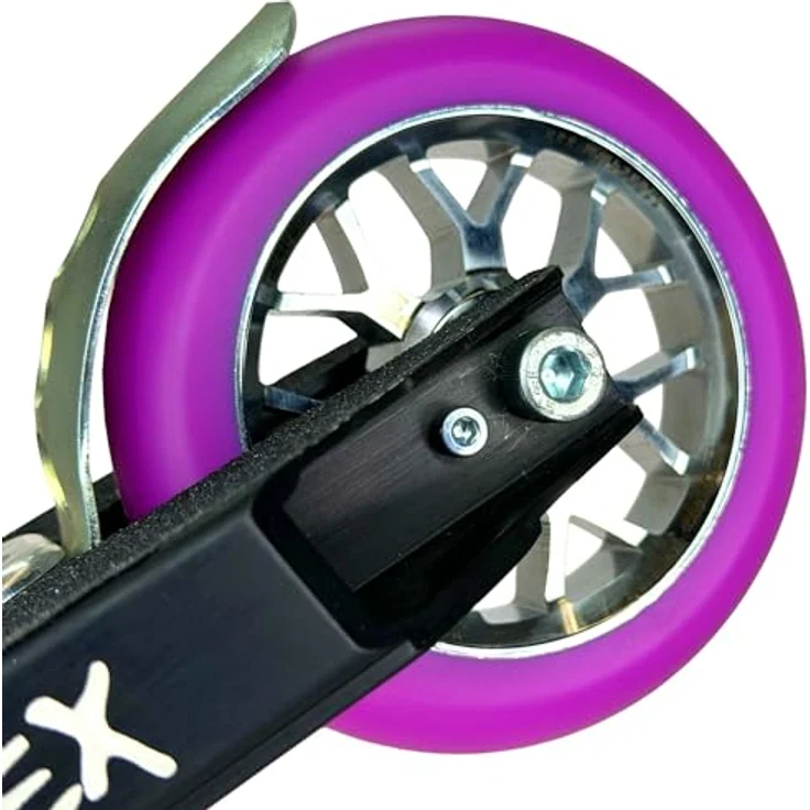 Fantic26 Spy7 Stuntscooter, 110mm Rolle mit ABEC-11 Lager, Chrome/Pu Lila – Bild 5