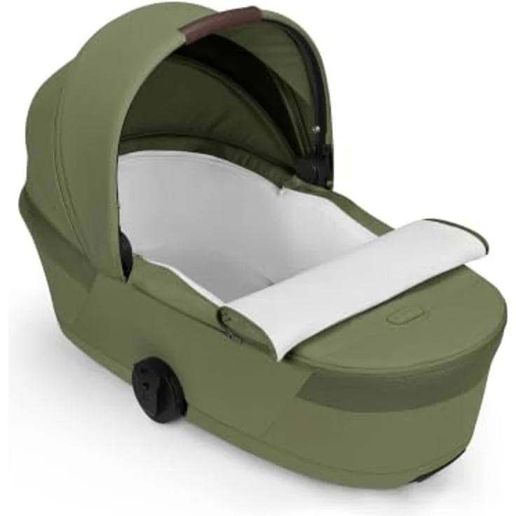 Cybex Balios S Lux Kombikinderwagen, inkl. faltbarer Babywanne, Moss Green, komfortable Federung und pannensichere All-Terrain-Räder – Bild 6