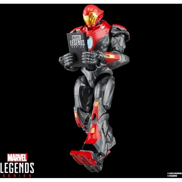 Marvel Legends Series Ultimate Iron Man Action-Figur, 15 cm premium-design mit Comic-Accessoire und 4 austauschbaren Händen – Bild 4