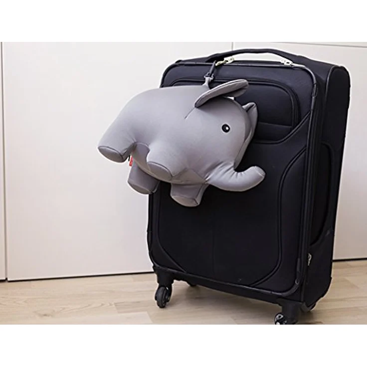 TOP Zip & Flip Elephant, Kinderkissen als Nackenstütze und Plüschtier, 36 x 24 x 21 cm – Bild 3