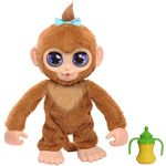 Just Play FurReal Peanut, interaktives Spielzeug, 38 cm groß, Plüschaffe mit Soundeffekten, ab 4 Jahren