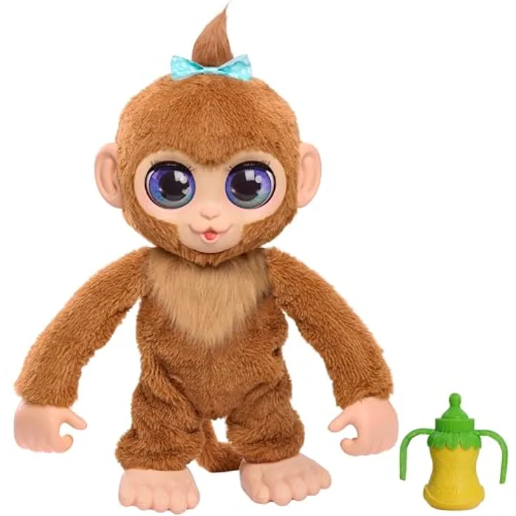 Just Play FurReal Peanut, interaktives Spielzeug, 38 cm groß, Plüschaffe mit Soundeffekten, ab 4 Jahren