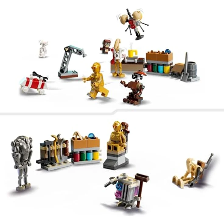 LEGO Star Wars Adventskalender 2025 (75418), mit beliebten Charakteren und Mini-Modellen zur kreativen Gestaltung der Droidenschmiede – Bild 4