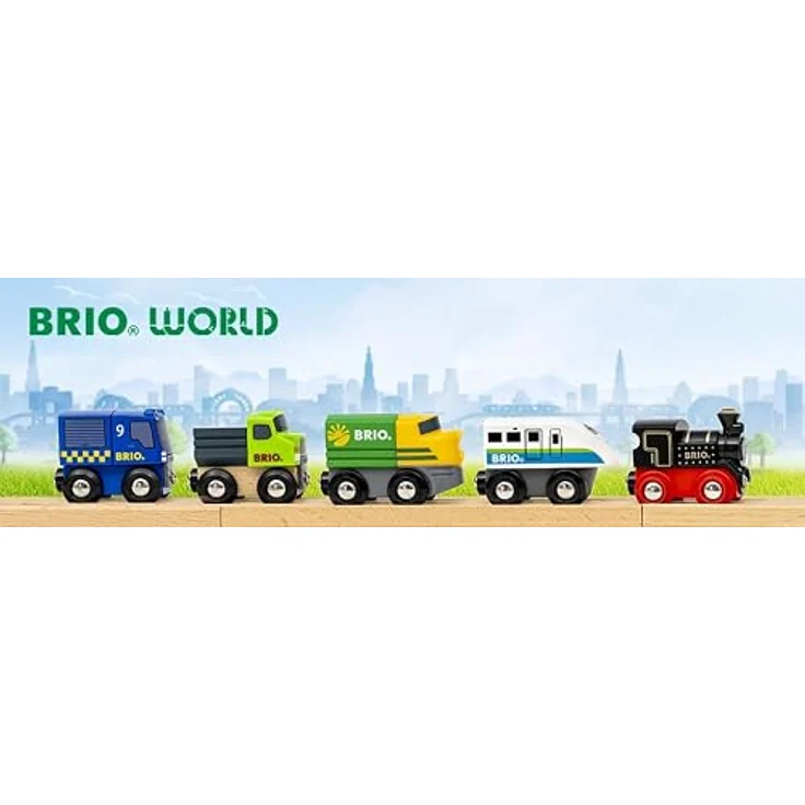 BRIO World 36034 Mini-Züge & -Fahrzeuge, Spielzeugloks, LKW & Autos für Kinder ab 3 Jahren, inklusive Magnetkupplungen, aus FSC-zertifiziertem Buchenholz – Bild 3