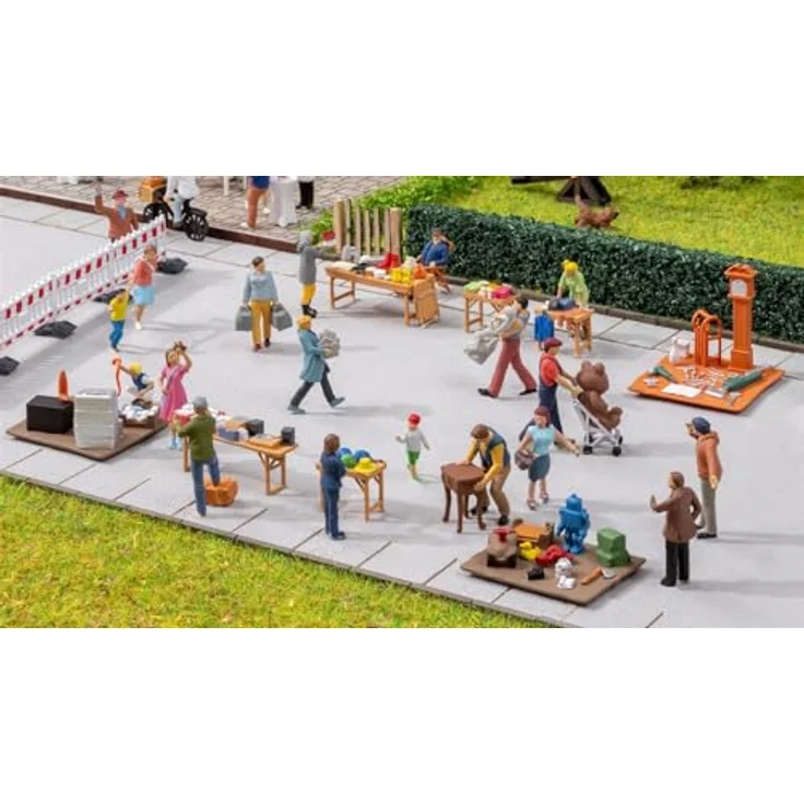 Noch 16282 H0 Figuren-Themenwelt Flohmarkt 3" - Modellbau Zubehör, 1 Stück – Bild 2