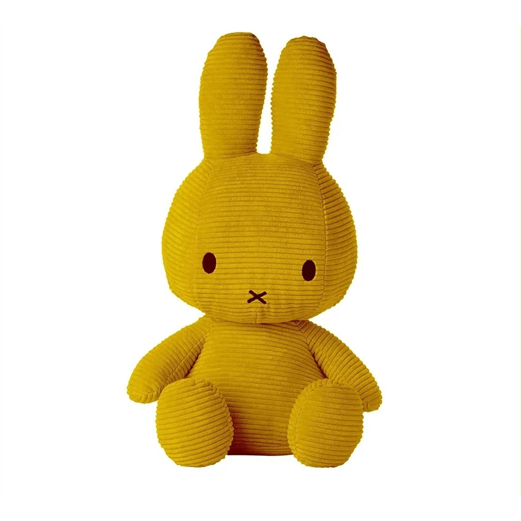 International Bon Ton Toys Miffy Cord-Plüschfigur 70 cm, gelb, hochwertig verarbeitet, umweltverträglich, Kuscheltier