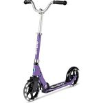 Micro Scooters Cruiser LED Kinderscooter, höhenverstellbar, faltbar, leuchtende 200-mm-Räder, für 6-12 Jahre, lila