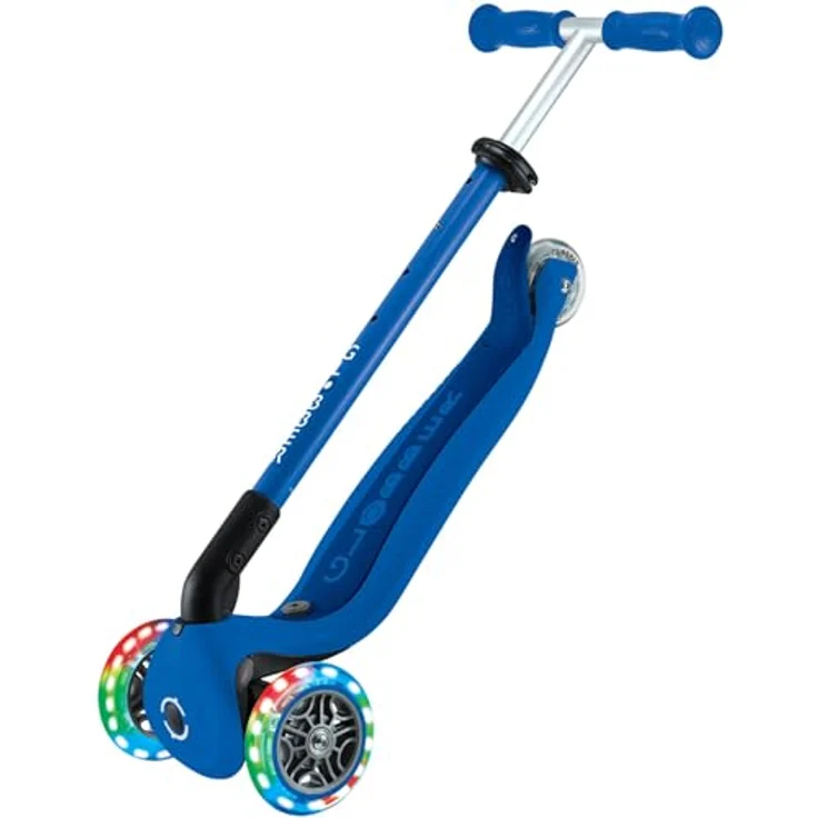 authentic sports & toys Globber Go-Up Active Lights 3-in-1 Kinderfahrzeug / Dreirad, Laufrad und Scooter, mit batterielosen LED-Leuchtrollen, in Zweifarben-Design – Bild 6