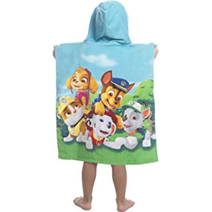 PAW PATROL Badeponcho mit Kapuze Skye, Marshall, Frottee (1-St), mehrfarbig – Bild 2