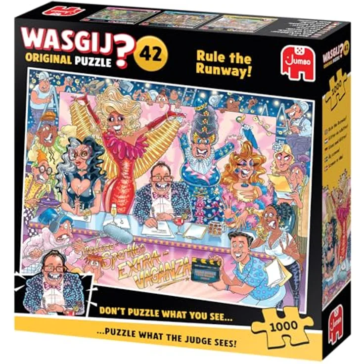 Wasgij Original 42 Rule The Runway!, Puzzle mit 1000 Teilen und glamourösem Drag Queens Thema
