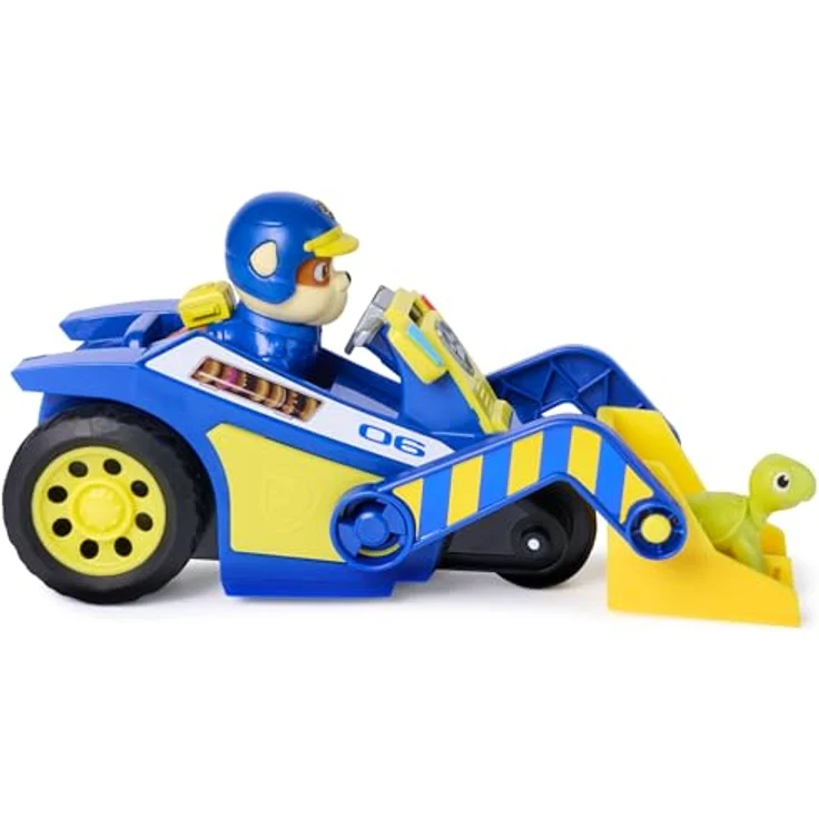 Paw Patrol PAW Search & Rescue Vehicle Rubble, Rückziehfahrzeug-Set mit 15 cm Rubble Bulldozer und 2 Figuren, geeignet ab 3 Jahren – Bild 6