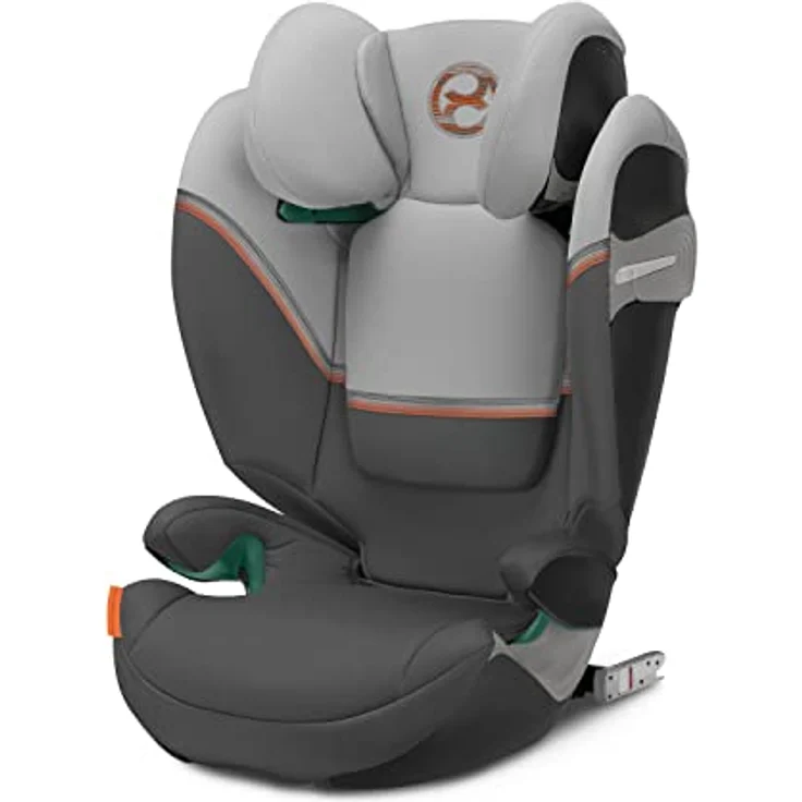 CYBEX Gold Kindersitz Solution S2 i-Fix, Für Autos mit und ohne ISOFIX, 100 - 150 cm, Ab ca. 3 bis 12 Jahre (15 - 50 kg), Lava Grey – Bild 2