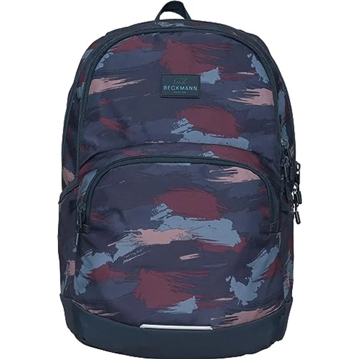 Beckmann Norway Schulrucksack Sport Jr. im Blau-Bürstendesign, Polyester-Material für den Casual-Stil – Bild 1