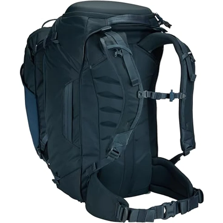 Thule Trekkingrucksack Landmark Travel 60L für Frauen, strapazierfähiger Rucksack aus 420D Dobby Polyester, anpassbare Passform – Bild 4