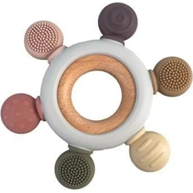 Magni Magni Teether, Babyspielzeug mit taktilen Oberflächen für empfindliche Zähne, geeignet ab 6 Monaten
