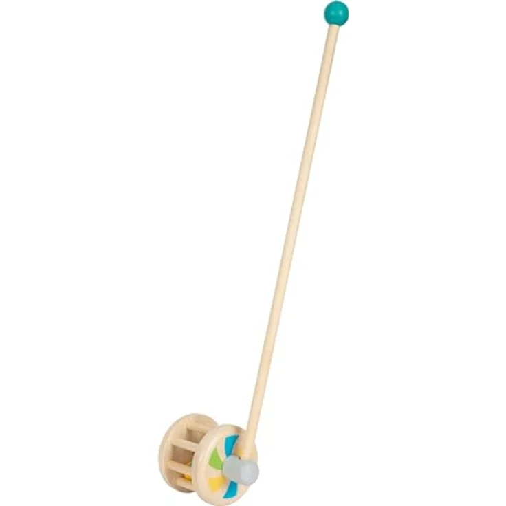 Small Foot - Wooden Push Figure Rattle, Babyspielzeug aus Holz, ergonomisches Design – Bild 1