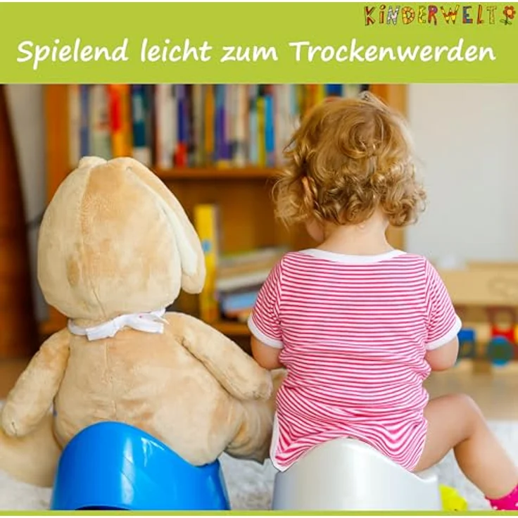 2er Set: Funny Farm aquamarin Kinder-Toilettensitz + Tritthocker Toilettentrainer mit Anti-Rutsch-Funktion – Bild 2