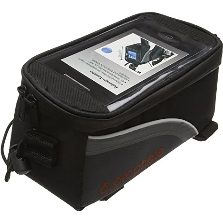Prophete Fahrradtasche, Rahmentasche, Volumen: 1,5 Liter, wasserabweisend, Farbe schwarz – Bild 1